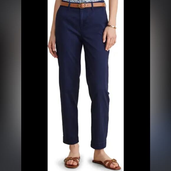 Joules Deep Blue Straight Leg Pants - Picture 4 of 11